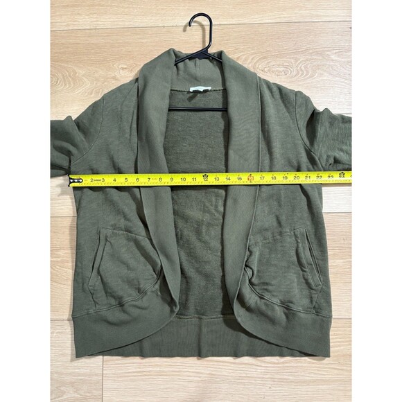 Haven Well Within Open Front Cardigan Jacket Olive Green Women's Size M - Picture 5 of 5
